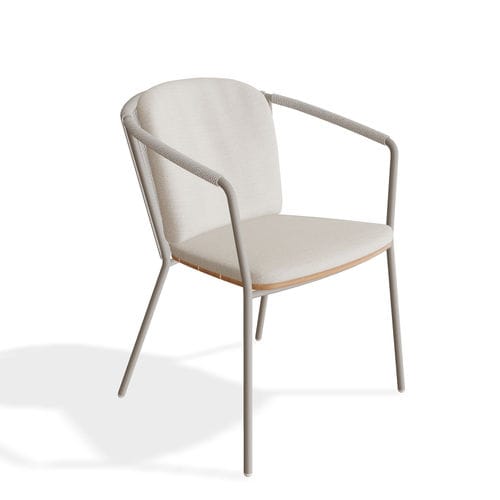 Modern dining chair - CORDIZ - Royal Botania - indoor / outdoor / aluminum