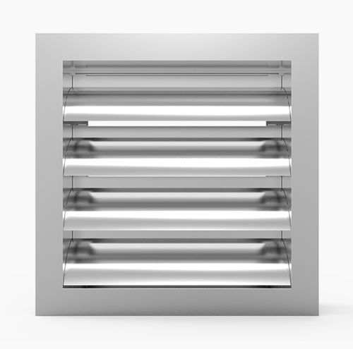 Aluminum ventilation grill - 752.5SLC - MLL-HAMBURG® - rectangular / square / exterior