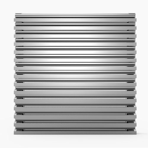 Aluminum ventilation grill - 514FMK - MLL-HAMBURG® - rectangular / square / exterior
