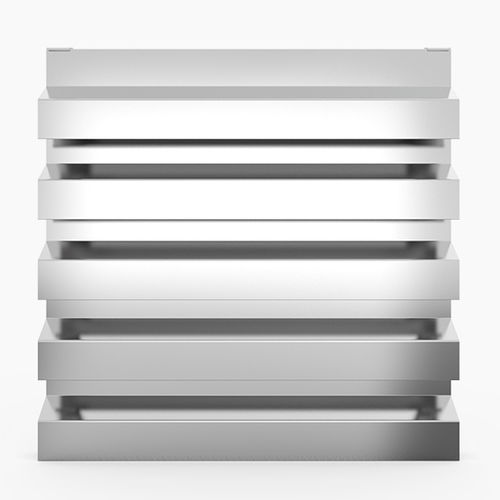 Aluminum ventilation grill - 694 - MLL-HAMBURG® - rectangular / square / exterior