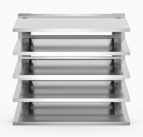 Aluminum ventilation grill - 757HEI - MLL-HAMBURG® - rectangular / square / exterior