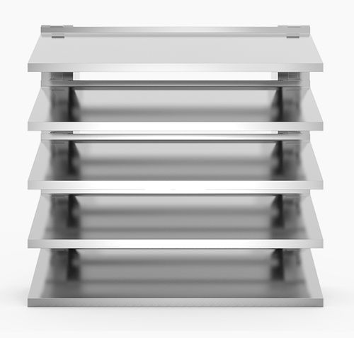 Aluminum ventilation grill - 758HEI - MLL-HAMBURG® - rectangular / square / exterior