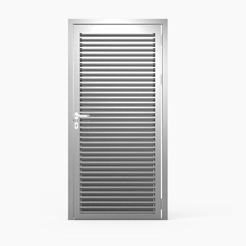 Entry door - SINGLE-PANEL : 622 - MLL-HAMBURG® - aluminum / swing / without glazing