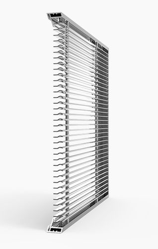 Aluminum ventilation grill - 511BI - MLL-HAMBURG® - rectangular / linear / commercial