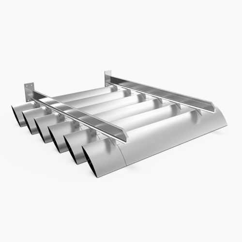 Aluminum solar shading - SONAL D : HS-H-240-MH - MLL-HAMBURG® - for facade / for roof / window