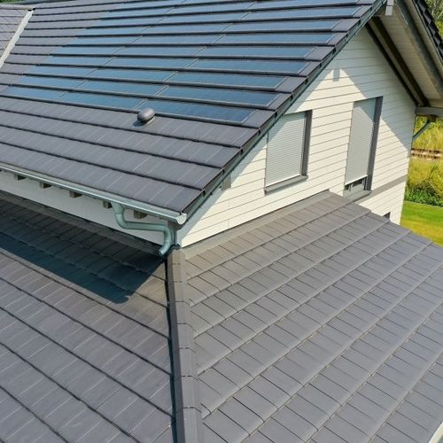 Flat roof tile - G 10 - Dachziegelwerke Nelskamp - Portuguese / clay / large