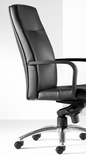 Contemporary executive chair - PORTER - Gunlocke - leather / reclining / adjustable-height
