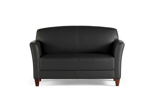 Contemporary sofa - DEBONAIR - Gunlocke - fabric / leather / with removable cushion