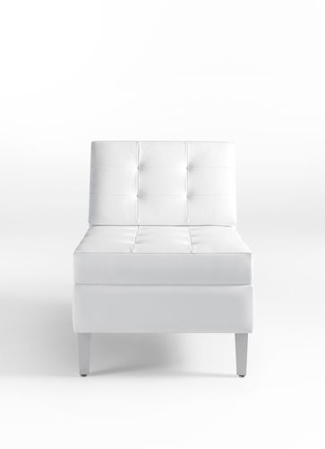 Contemporary fireside chair - CIJI - Gunlocke - leather / fabric / commercial