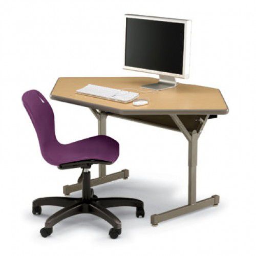 Free-standing desk - CORNER FLEX STATION - smith system - contemporary / straight / metal base