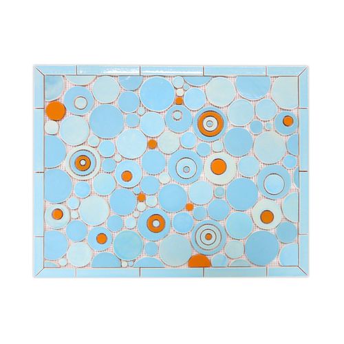 Ceramic mosaic tile - STOVE SPLASH - BUBBLES - Mercury Mosaics - kitchen / wall / round