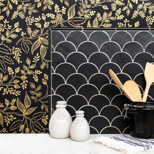 Ceramic edge trim - PENCIL LINER - Mercury Mosaics - for tile / outside corner / inside corner