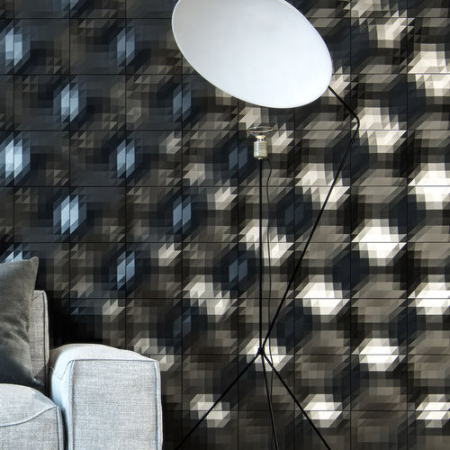 3D tile - CRISP - kaza concrete - concrete / indoor / wall