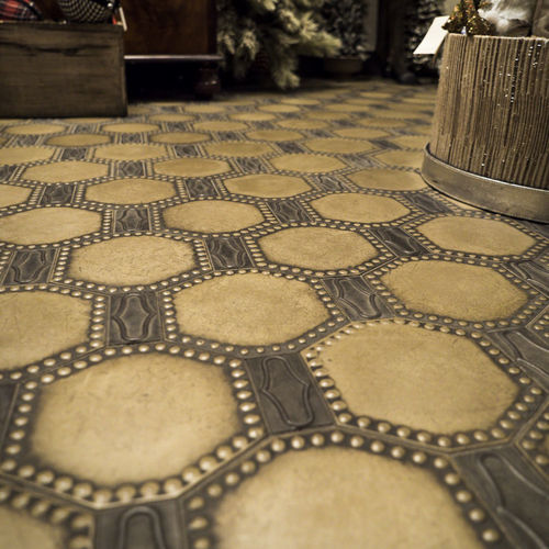 Concrete tile - PHILANTHIA - kaza concrete - 3D / indoor / floor