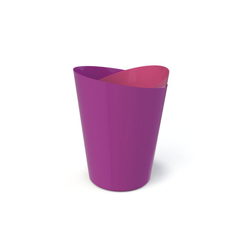 Metal planter - Basik - GUYON - round / height-adjustable / contemporary