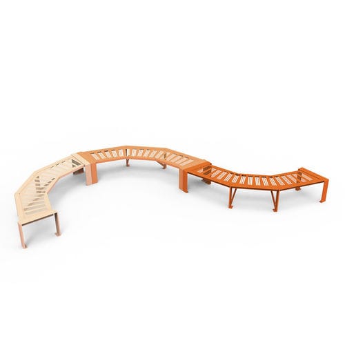 Contemporary public bench - Basik - GUYON - metal / without backrest / without armrests