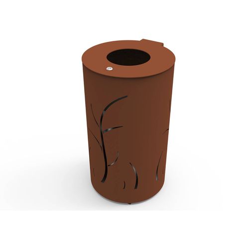 Public trash can - Florea  - GUYON - metal / with built-in ashtray / outdoor