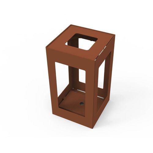 Metal waste paper basket - KUBIC - GUYON - fireproof