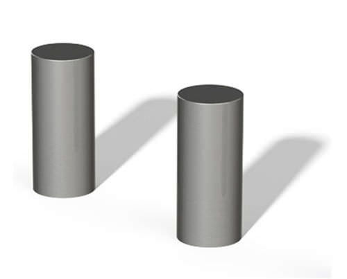 Security bollard - Basik - GUYON - stainless steel / removable / for public space
