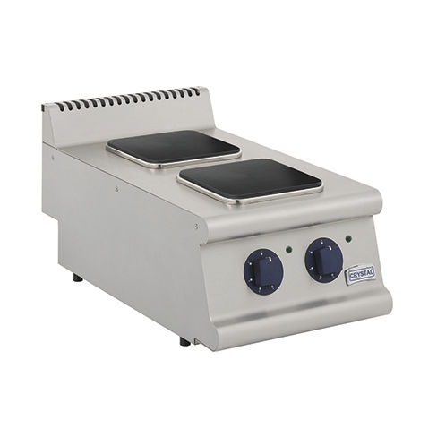 Electric cooktop - UMPI01E01 - Kristal Endustriyel A.S. - commercial / 2 burner / countertop