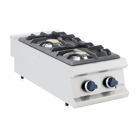 Gas cooktop - P9GO40_2G - Kristal Endustriyel A.S. - commercial / 2 burner / countertop