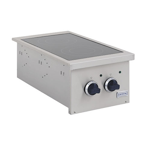 Glass ceramic cooktop - PAIO40_2G - Kristal Endustriyel A.S. - commercial / 2 burner / built-in