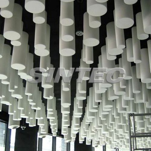 Resin acoustic baffle - TECCYLINDER - SINTEC INSONORIZACIÓN - hanging / cylindrical / decorative