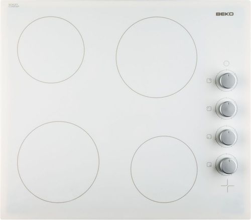 Vitroceramic cooktop - HIC64105 - Beko - 4 burner / built-in / with knobs