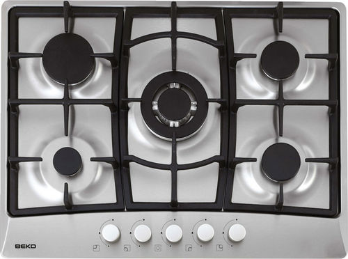 Gas cooktop - HIG75221S - Beko - 5 burner / built-in / with knobs
