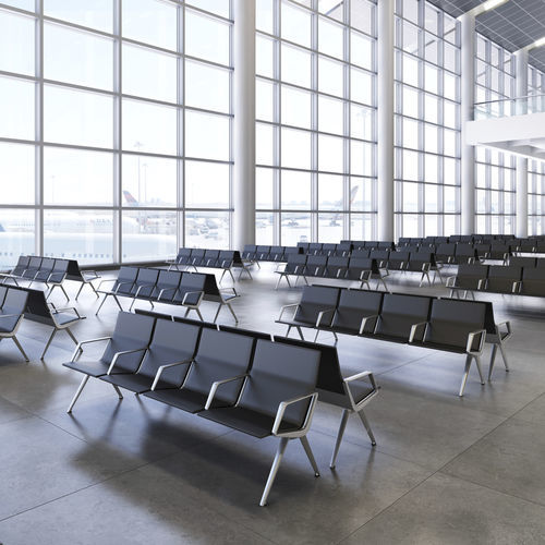 Aluminium beam chair - GTWAY - ICF - cast aluminum / anodized aluminum / extruded aluminum