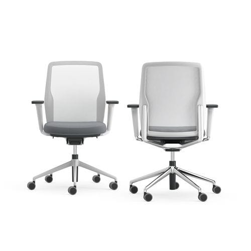 Contemporary chair - DUOSTRING - ICF - indoor / mesh / textile