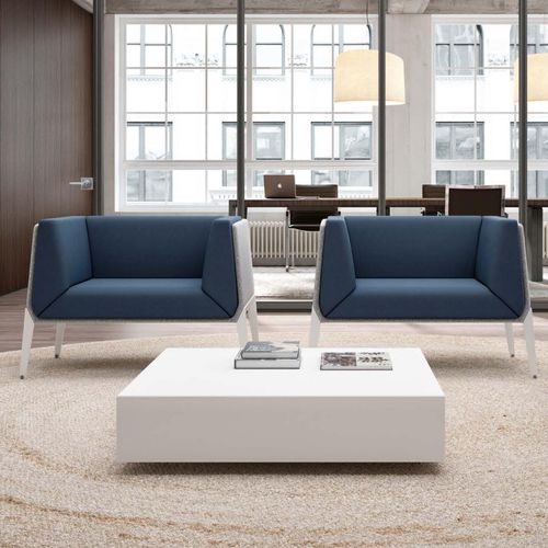 Contemporary coffee table - T05   - Quadrifoglio Sistemi d'Arredo - melamine / polyethylene base / melamine base