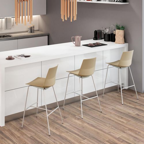 Contemporary bar chair - CLUE - Quadrifoglio Sistemi d'Arredo - indoor / metal / polypropylene