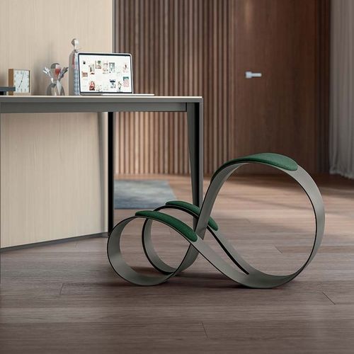 Fabric task chair - MOON - Quadrifoglio Sistemi d'Arredo - polymer / upholstered / ergonomic