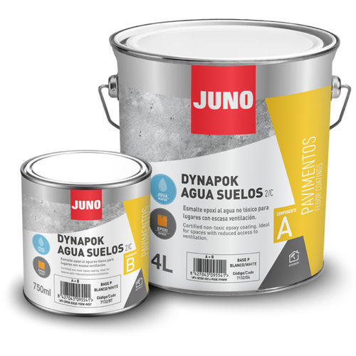 Protective paint - Dynapok Agua Floor 2/C - JUNO - interior / for floor / for kitchen
