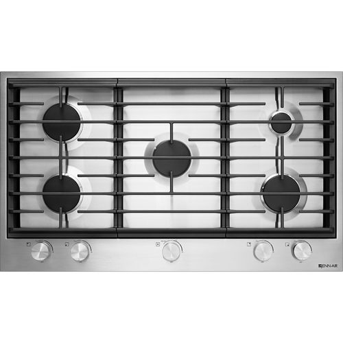 Gas cooktop JGC1530BS JENNAIR 5 burner / builtin / with knobs