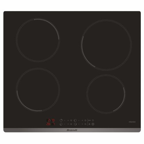 Induction cooktop - BPI6420B - Brandt - 4 burner / built-in / with ...