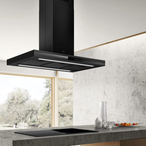 Ceiling-mounted range hood - ADÉLE - Elica - ducted / class A / black