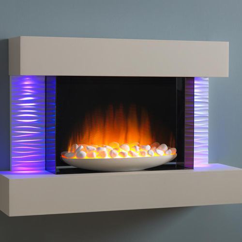 Electric fireplace - LUMA 900 - Flamerite Fires - wall-mounted / Single-sided / closed hearth