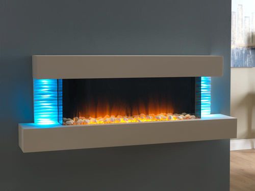 Electric Fireplace Luma 1360 Flamerite Fires Contemporary Closed Hearth Wall Mounted - Electric Fireplace With Glass Beads Electric Fireplace Luma 1360 Flamerite Fires Contemporary Closed Hearth Wall Mounted - Electric Fireplace With Glass Beads