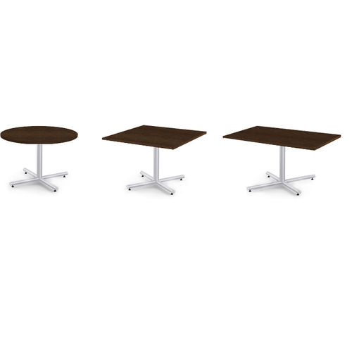 Contemporary coffee table - TUBULAR - Office Furniture Group - wooden / metal base / rectangular