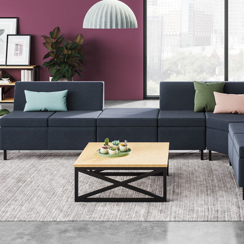 Contemporary coffee table - VILLA™ - KIMBALL Office - wooden / metal / laminate