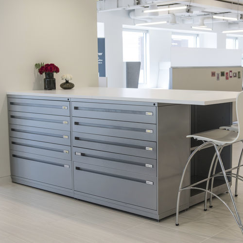 Low filing LF™ KIMBALL Office tall / wallmounted / metal