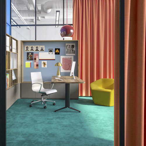 Contemporary conference chair - NILES™ - KIMBALL Office - indoor / leather / aluminum
