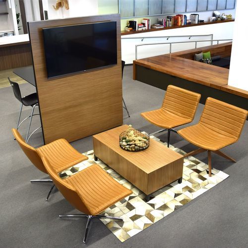 Free-standing office divider - MIO™ - KIMBALL Office - wooden / beige