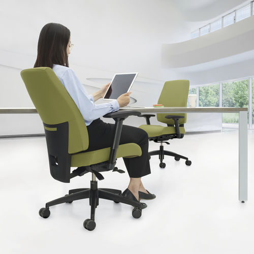 Contemporary office armchair - G1 ERGO SELECT - GLOBAL totaloffice - fabric / high back / upholstered