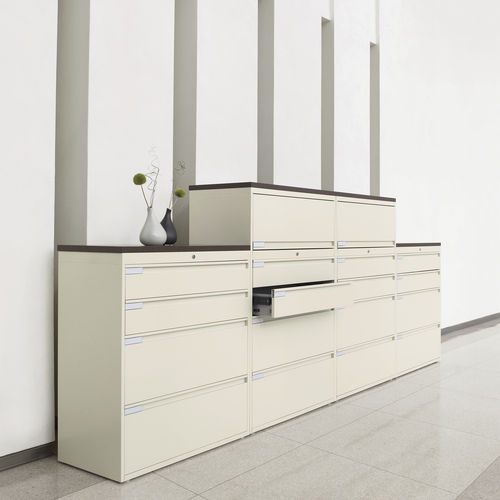 Tall filing 1200 SERIES GLOBAL totaloffice wooden / with drawers / contemporary