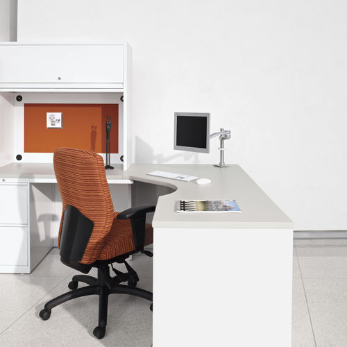 Contemporary office armchair - SYNOPSIS® - GLOBAL totaloffice - leather / fabric / vinyl