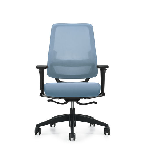 Contemporary office armchair - SORA™ - GLOBAL totaloffice - mesh / upholstered / ergonomic