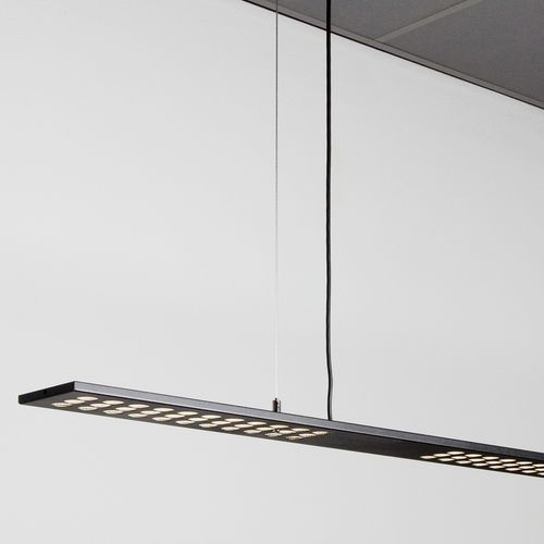 Hanging light fixture - ESSENTIAL MULTIOPTIC-S - Atomis - LED / linear / commercial
